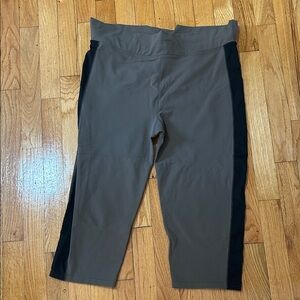 Athleta Brown Leggings with Black Panels
